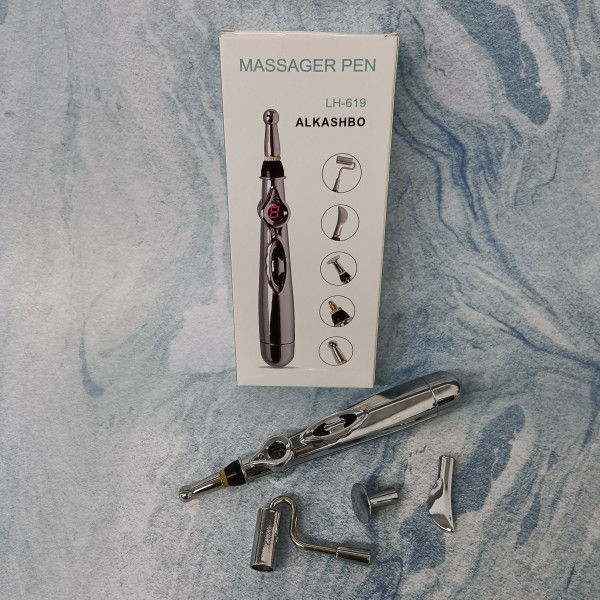 ALKASHBO massaging apparatus for personal use 5-in-1 Acupuncture Pen Energy Pen with 5 Massage Head