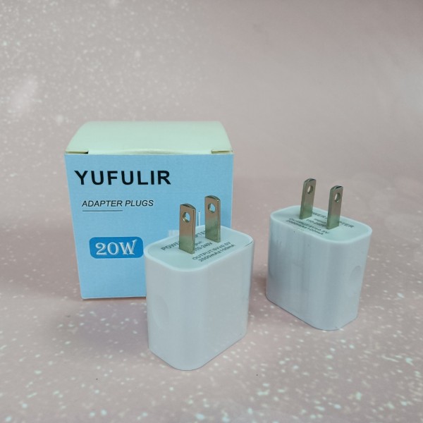 YUFULIR Adapter plugs USB Wall Charger Block 2Pack Dual Port Cube USB Plug