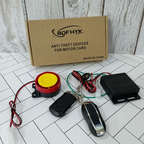 BDFHYK Anti-theft devices for motor cars Watch Dog Motorcycle Bike Vehicle Alarm Anti Theft Security System Lock 