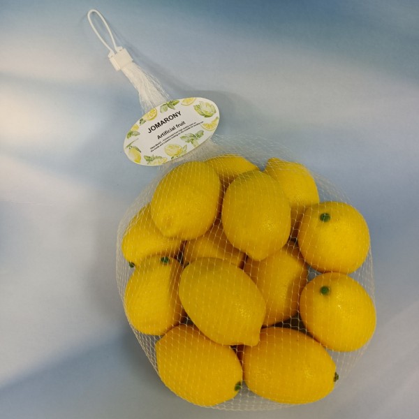 JOMARONY Artificial fruit Yellow Lemons Fake Lemons Lifelike Simulation