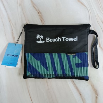 LUVIVIHOME Beach Towels Beach Towel Microfiber Towels Sand Free Large Quick Dry
