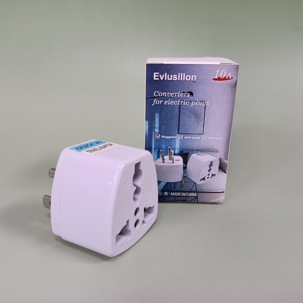 Evlusillon Converters for electric plugs Universal to American Outlet Plug Adapter
