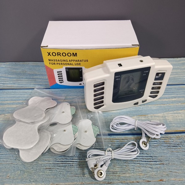 XOROOM Massaging apparatus for personal use TENS Unit Muscle Stimulator Electric Shock Therapy 