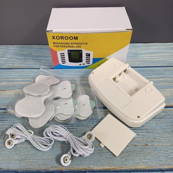 XOROOM Massaging apparatus for personal use TENS Unit Muscle Stimulator Electric Shock Therapy 