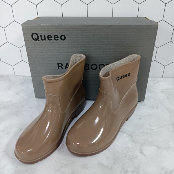 Queeo Rain boots Women's Shorty Boot