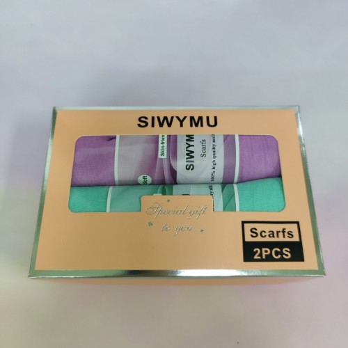 SIWYMU Scarfs Women's Scarves Lady Light Soft Fashion Solid Scarf