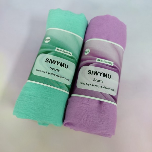 SIWYMU Scarfs Women's Scarves Lady Light Soft Fashion Solid Scarf